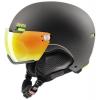 uvex hlmt 500 visor gun-lime mat