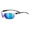 uvex sportstyle 114 white black mat/mirror blue S0